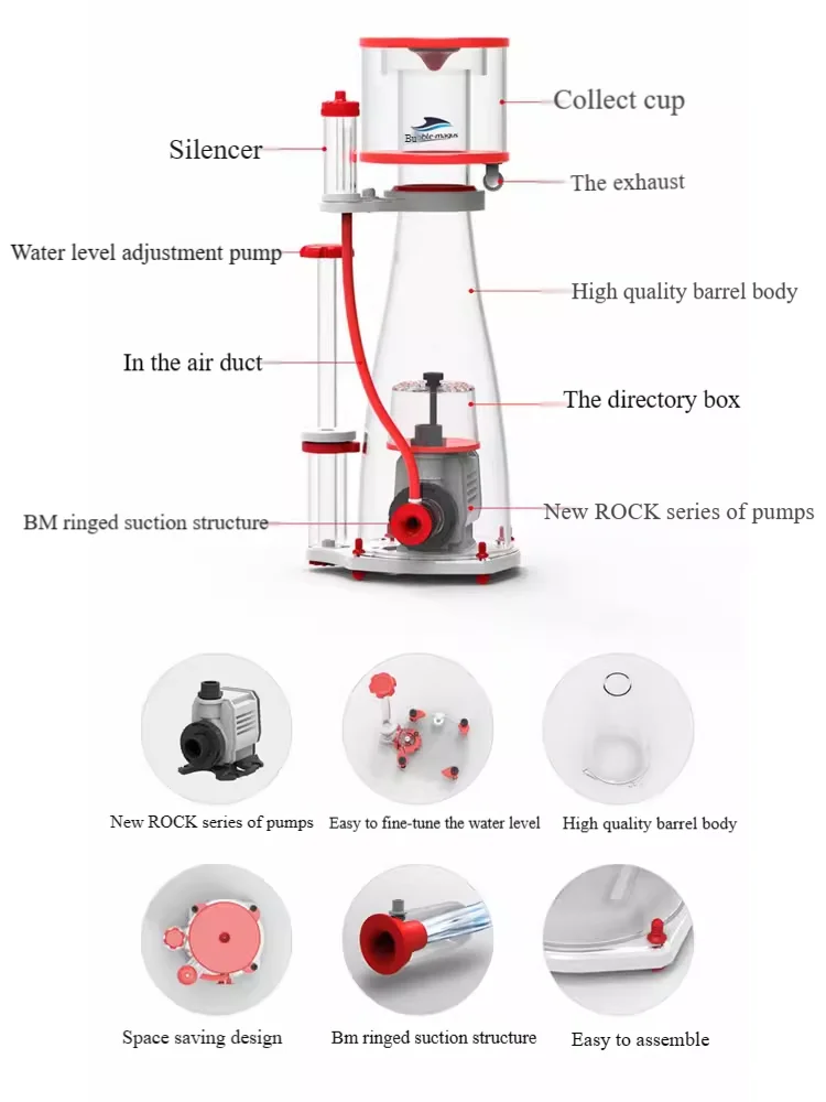 220-240V 50Hz Bubble Magus Cur - Protein Skimmer Hang On avaliação e preço
